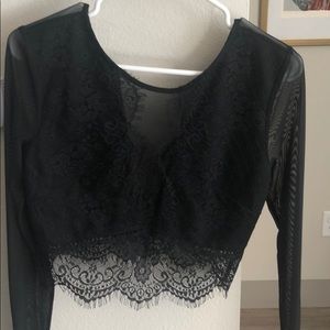 Lace crop top